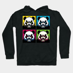 Pop Angry Panda - Funny Panda Art Hoodie